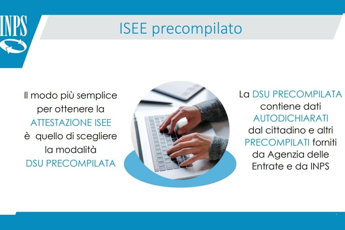 screen sito INPS sul perché utilizzare servizio ISEE gratuito