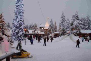 voli aerei per la città di Babbo Natale